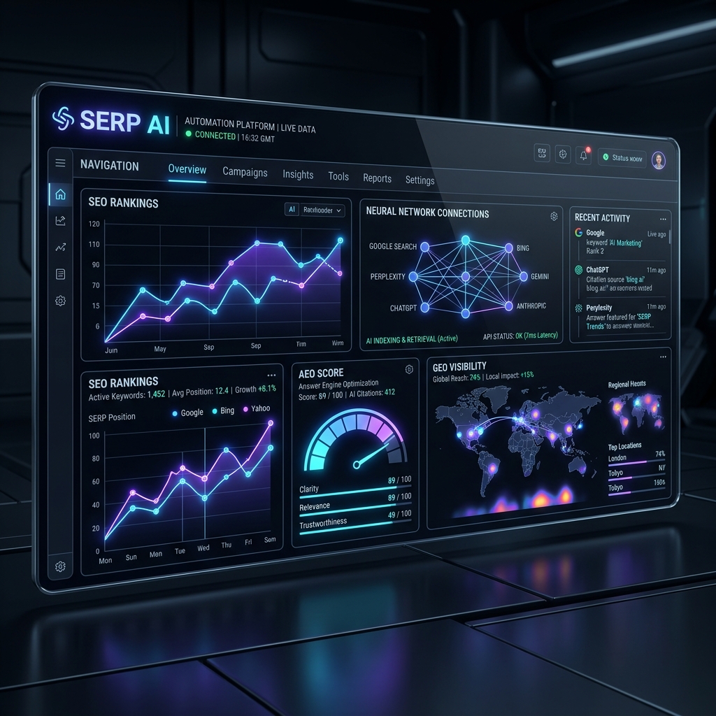 Swashi SERP AI Dashboard