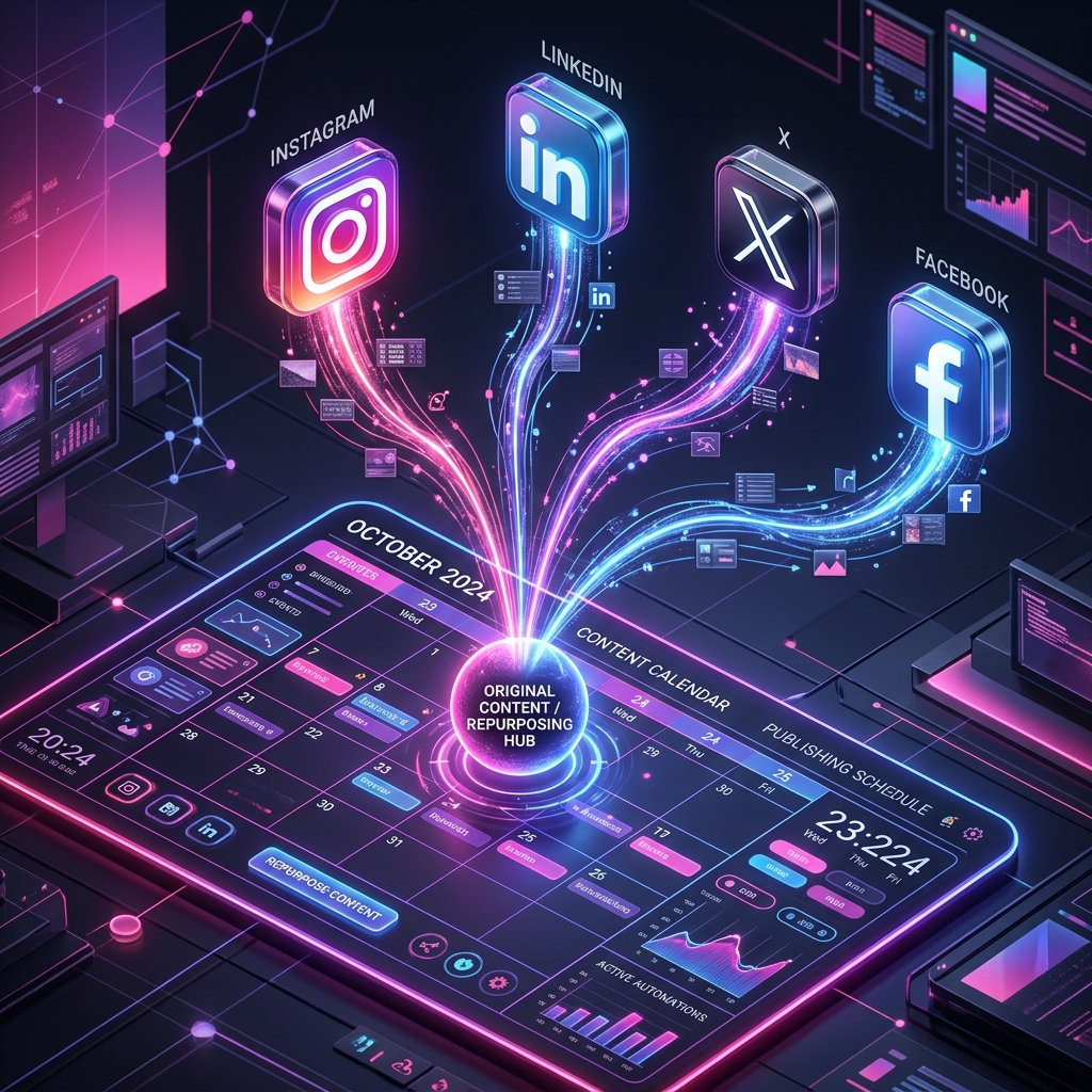Swashi Social Studio Repurposing Matrix